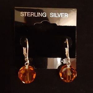 .925 Swarovski Crystal Pierced Earrings A105
